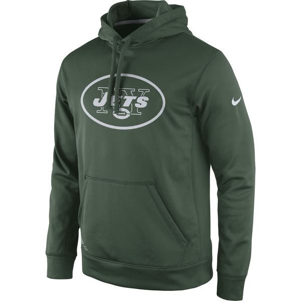 Men New York Jets Nike Practice Performance Pullover Hoodie Green